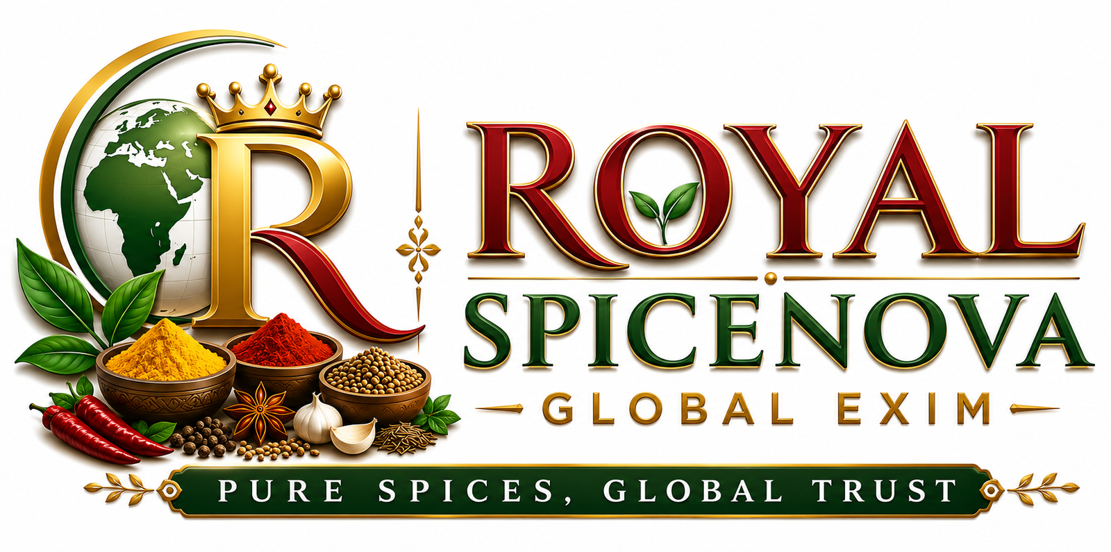 Royal Spicenova Global Exim Logo